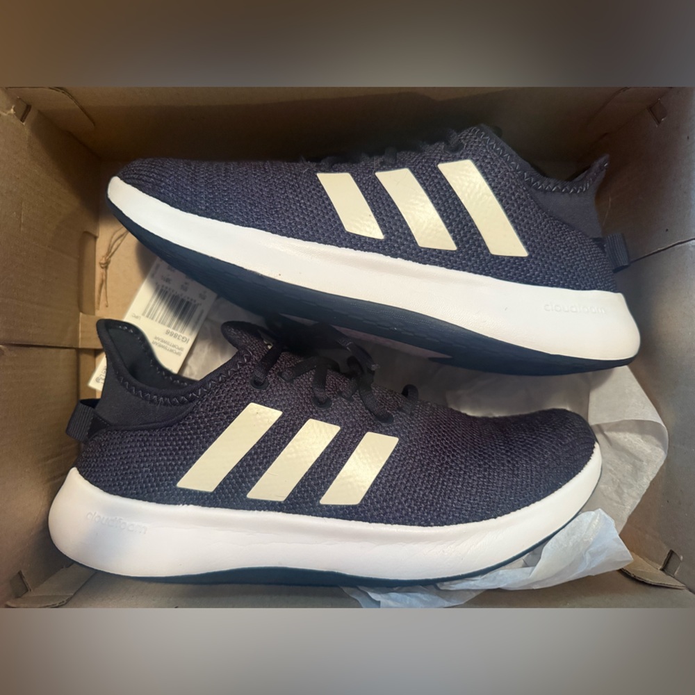 Adidas Women's Black and White Athletic Shoes
